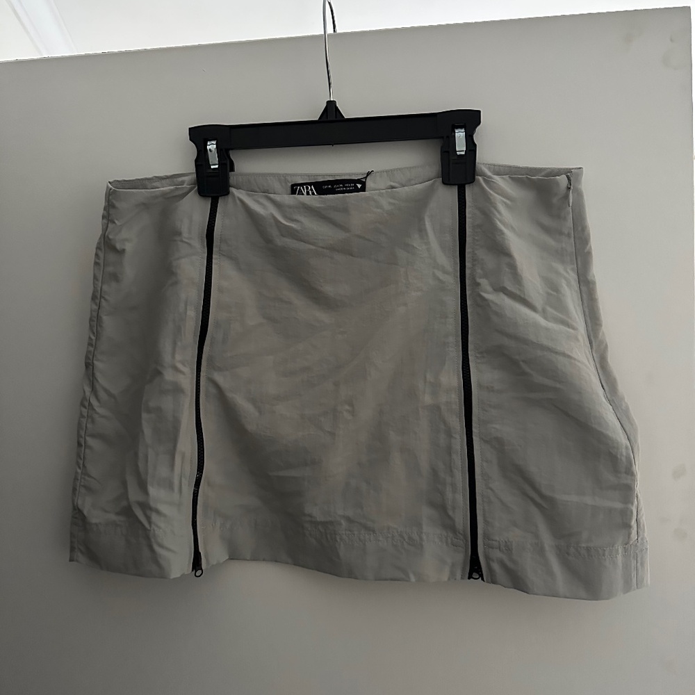 Zara Zipper Mini Skirt